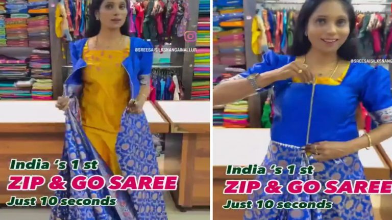 Zip Saree: మహిళలకు ఊరట.. ఇప్పుడు కేవలం10 సెకన్లలో చీర కట్టుకోవచ్చు..ఈ వీడియో చూడండి
