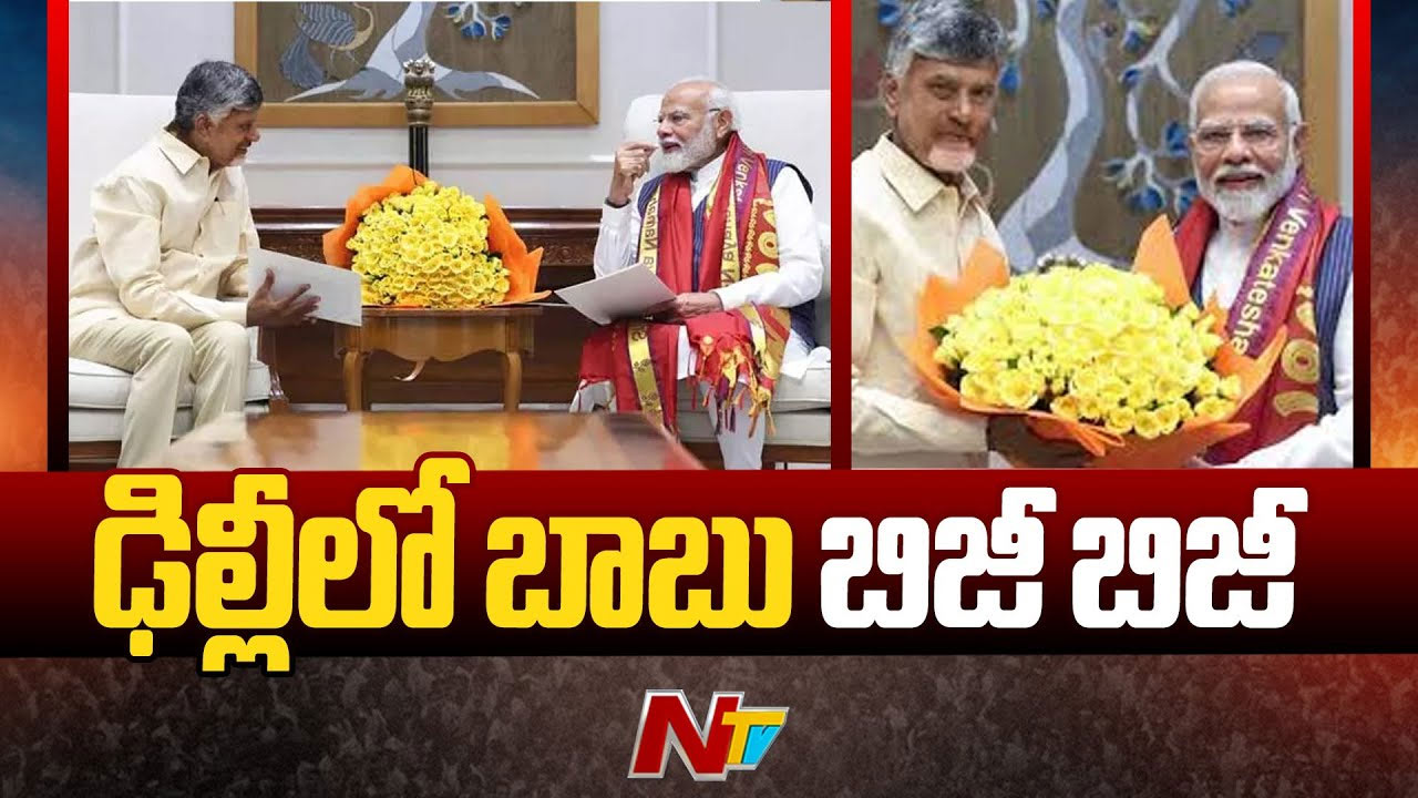 CM Chandrababu Delhi Tour: ఢిల్లీలో సీఎం చంద్రబాబు బిజీబిజీ.. నేడు మోడీ, పలువురు కేంద్ర మంత్రులతో కీలక భేటీ