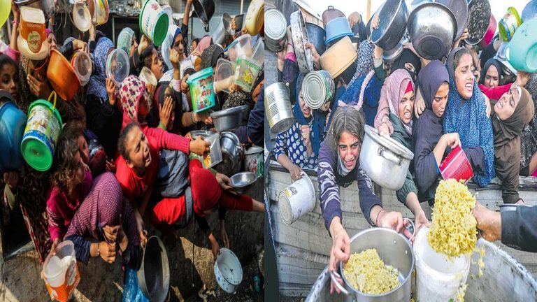 Gaza: గాజాలో అంతులేని అగచాట్లు.. ఆకలి కేకలతో అల్లాడుతున్న పాలస్తీనియన్లు