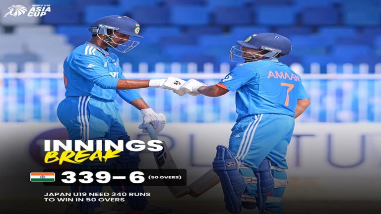 Under 19 Asia Cup: జపాన్‌‭కు ఇచ్చిపడేసిన భారత్.. అమన్ అజేయ సెంచరీ