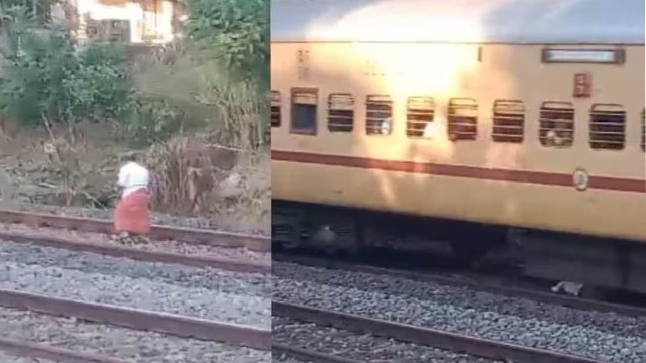 Kerala: వేగంగా వస్తున్న రైలు.. ట్రాక్‌ మధ్యలో పడుకున్న వ్యక్తి.. చివరికీ.. (వీడియో)