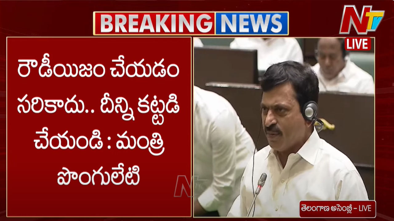 Minister Ponguleti: రౌడీయిజం సరికాదు.. కట్టడి చేయండి