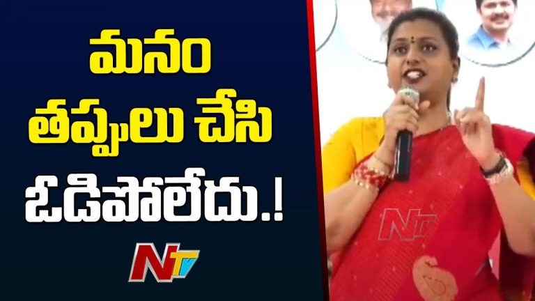 RK Roja: మరోసారి రోజా సంచలన వ్యాఖ్యలు.. తప్పులు చేసి ఓడిపోలేదు..!