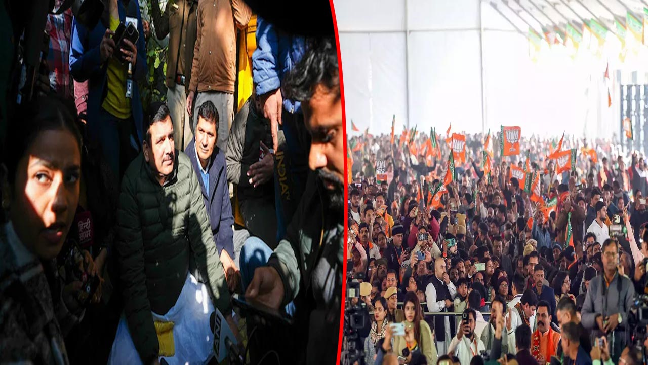 AAP vs BJP: ఢిల్లీలో శీష్‌ మహల్‌ రచ్చ.. ప్రధాని నివాసం వద్ద ఆప్- సీఎం ఇంటి వద్ద బీజేపీ!