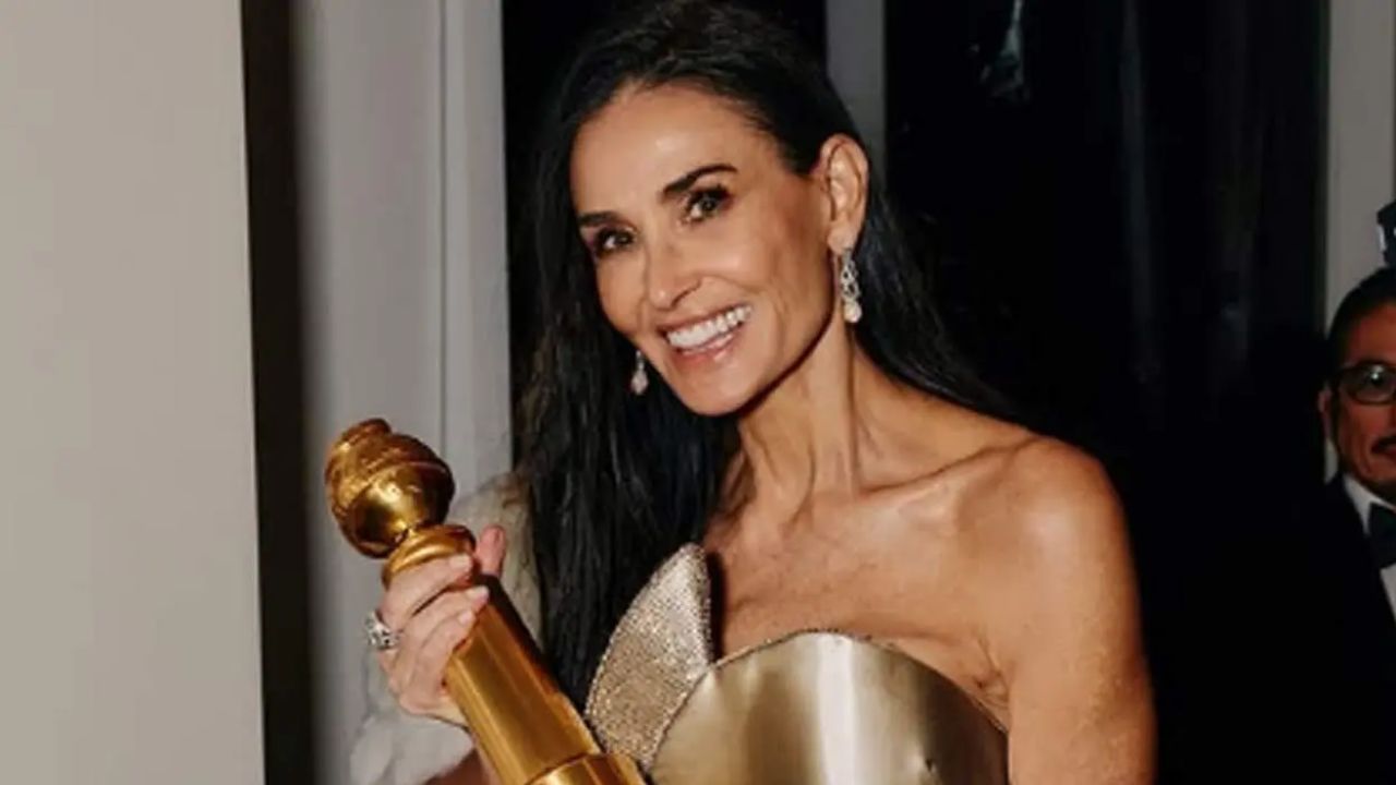 Demi Moore: మొట్టమొదటి గోల్డెన్ గ్లోబ్‌ను అందుకున్న 62 ఏళ్ల నటి