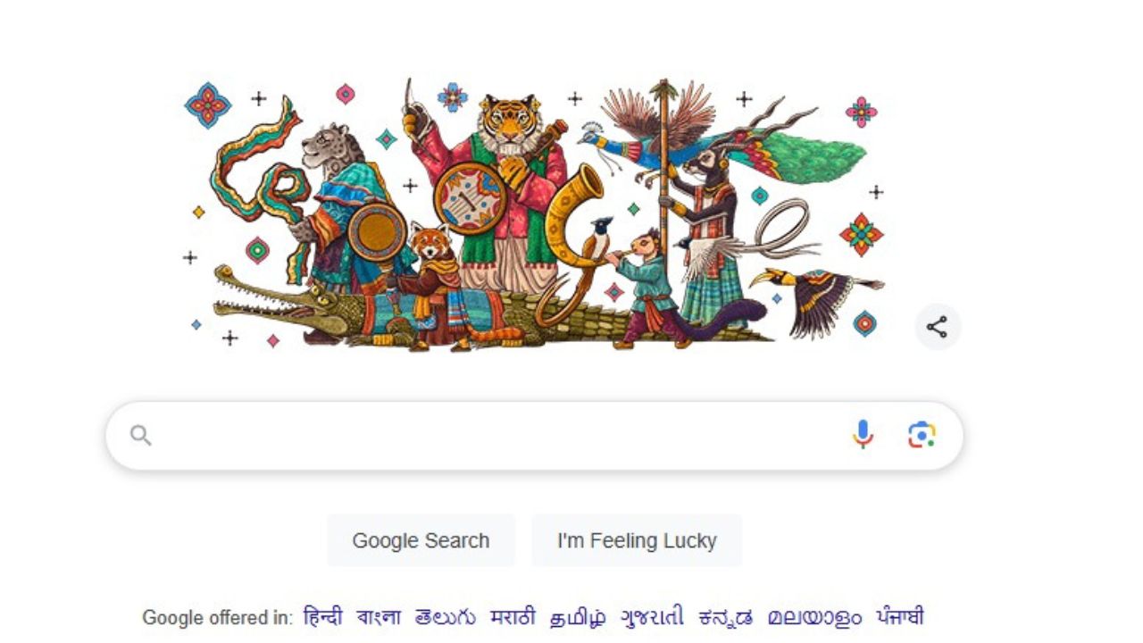 Google Doodle: గణతంత్ర దినోత్సవ సందర్బంగా ‘వైల్డ్‌లైఫ్ మీట్స్ కల్చర్’ డూడుల్‌తో అదరగొట్టిన గూగుల్