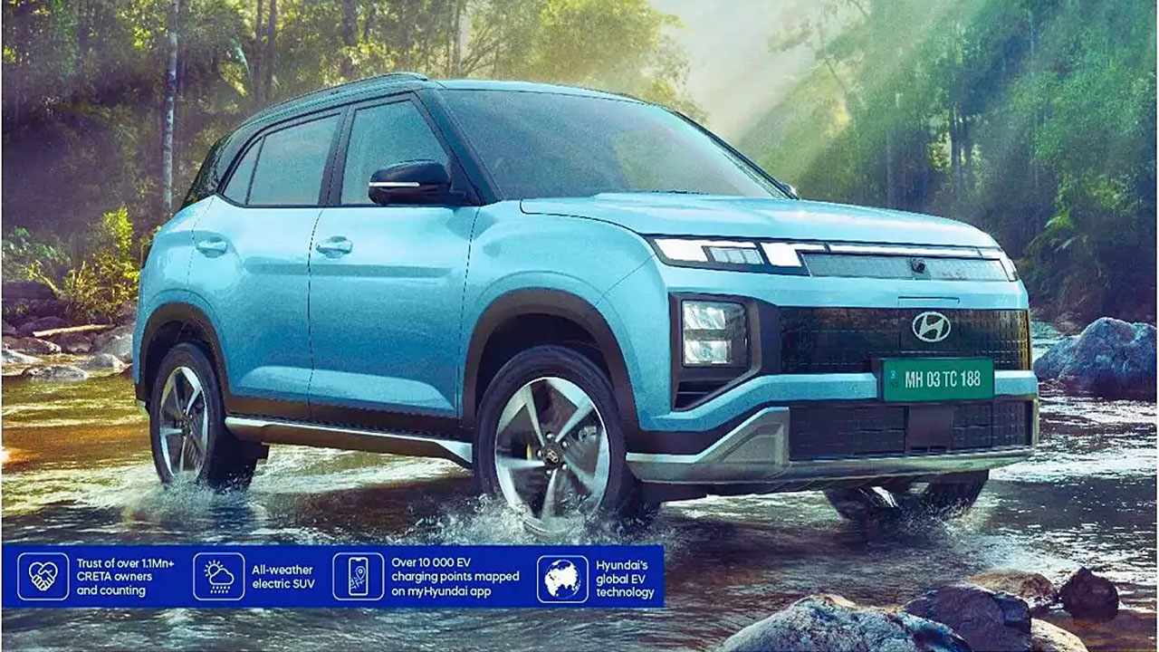 Hyundai Creta EV:  హ్యుందాయ్ క్రెటా ఈవీ టీజర్ విడుదల.. ఒక్కసారి ఛార్జ్‌ చేస్తే 473కి.మీ రేంజ్..