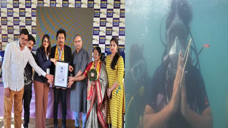 Jai Dwarka Campaign: ద్వారకా స‌ముద్రంపై రికార్డు సృష్టించిన ‘శ్రీకృష్ణ జల జప దీక్ష’..