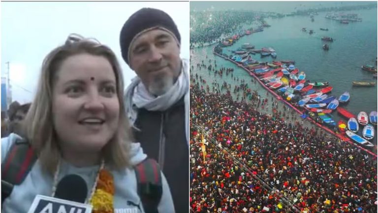 Mahakumbh 2025 : ‘భారత్ చాలా గొప్పది’.. సనాతన ధర్మాన్ని కొనియాడిన విదేశీ భక్తులు (వీడియోలు)