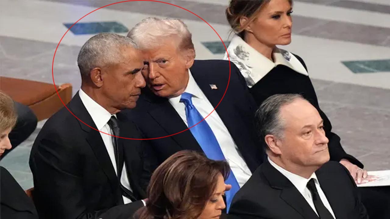 US: జిమ్మీ కార్టర్ అంత్యక్రియల్లో ప్రముఖులు గుసగుసలు, నవ్వులు.. వీడియో వైరల్