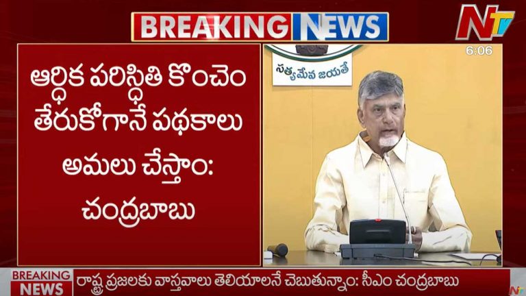 Chandrababu: ఆర్థిక పరిస్థితి కొంచెం తేరుకోగానే పథకాలు అమలు చేస్తాం..