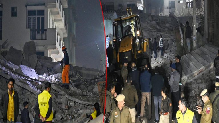 Building Collapses: ఢిల్లీలో కూలిన నాలుగు అంతస్తుల భవనం.. 12 మందిని రక్షించిన అధికారులు