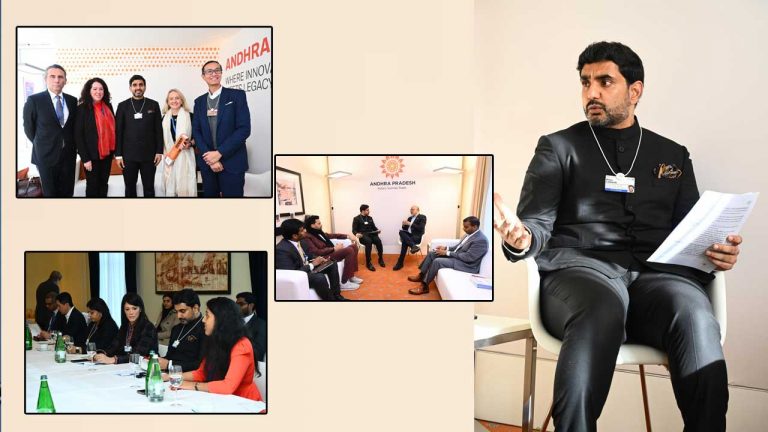 Minister Nara Lokesh: దావోస్‌లో మంత్రి లోకేష్‌ బిజీబిజీ.. ఏపీలో పెట్టుబడులపై వరుస సమావేశాలు
