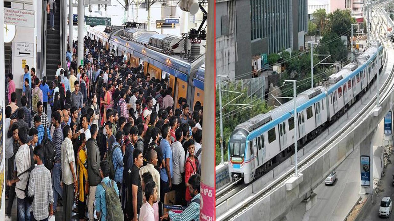Hyderabad Metro: హైదరాబాద్⁬లో నిలిచిన మెట్రో.. ప్రయాణికులు తీవ్ర ఇబ్బందులు