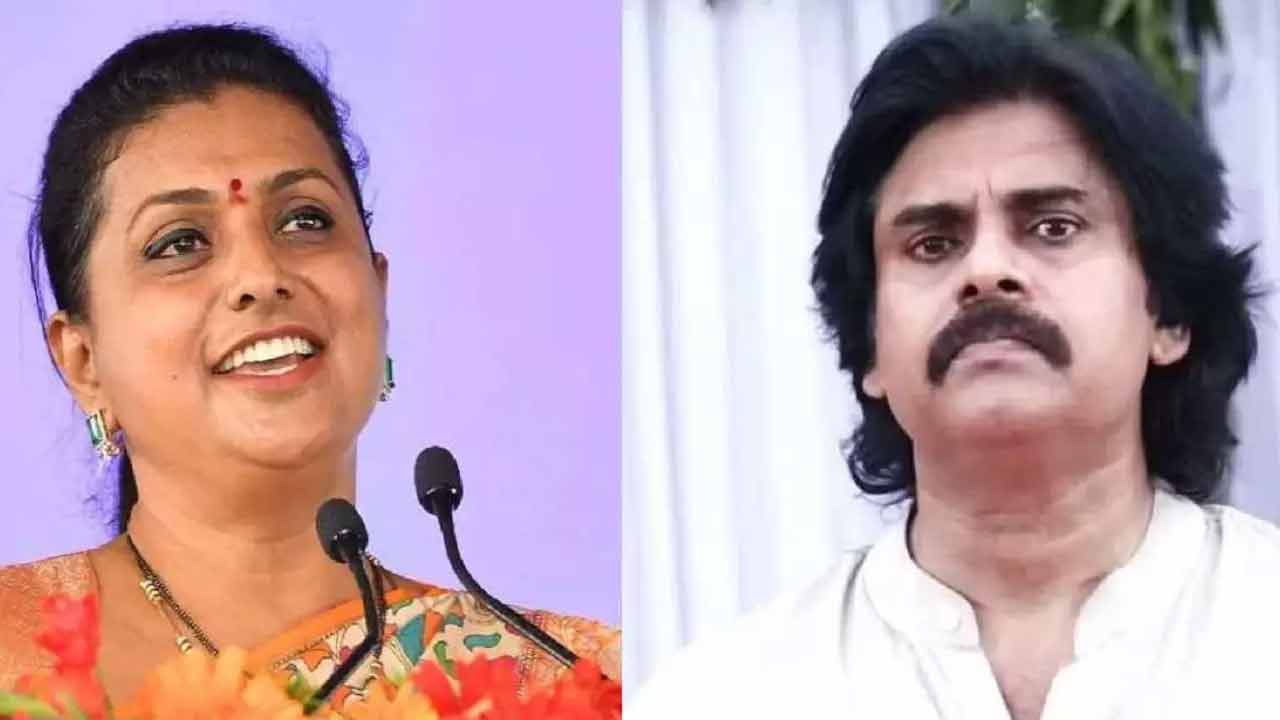 Roja: అల్లు అర్జున్ పేరు లాగుతూ పవన్ కళ్యాణ్ పై రోజా విమర్శలు