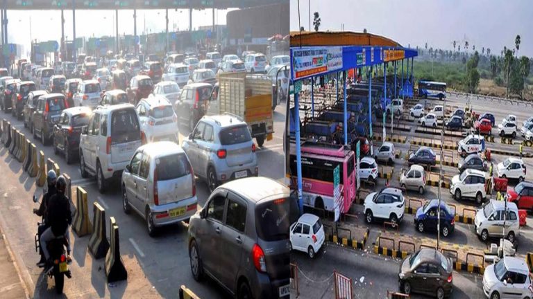 Sankranti Effect: సంక్రాంతికి పల్లెబాట పట్టిన ప్రజలు.. టోల్ ప్లాజాల దగ్గర భారీగా ట్రాఫిక్!