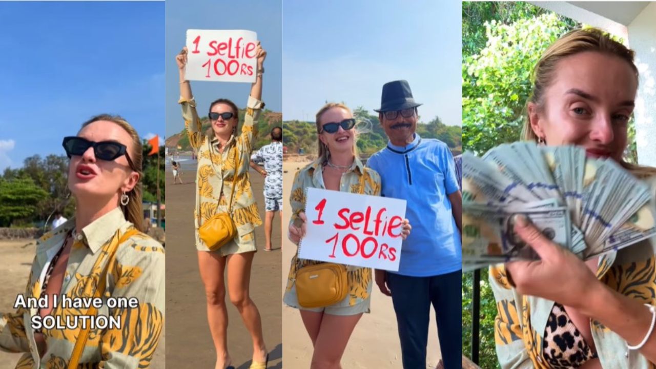 Viral Video: ఆమెతో సెల్ఫీ దిగాలంటే రూ.100 చెల్లించాల్సిందే