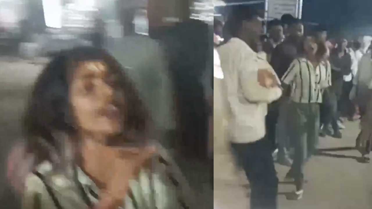 Women Youtuber : కొమురవెల్లి మల్లన్న జాతరలో మహిళా యూట్యూబర్ హల్ చల్