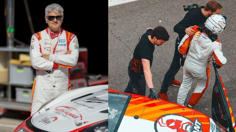 Ajith Kumar : రేసింగ్ లో ప్రమాదానికి గురైన అజిత్ కారు.