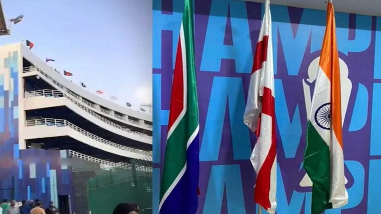 Indian Flag In Pak: దెబ్బకి దిగొచ్చిన పాక్.. ఆ స్టేడియంలో భారత జాతీయ పతాకం