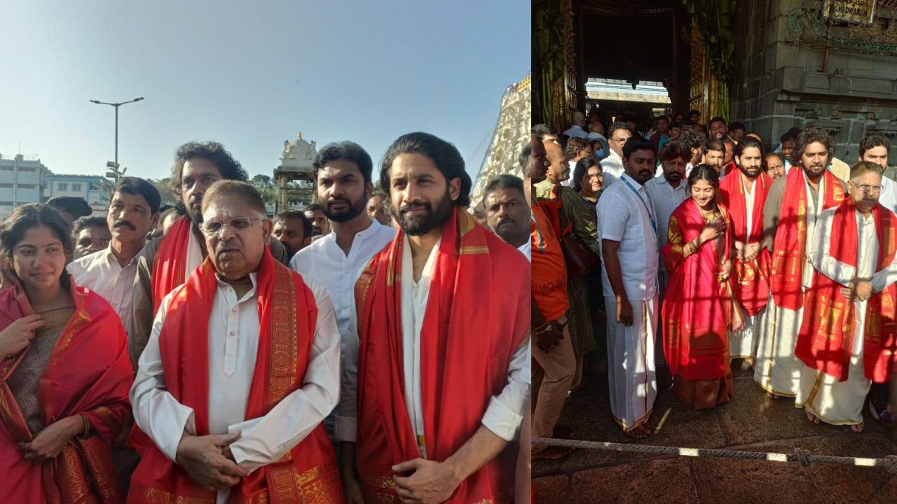 Tandel: తిరుమల శ్రీవారిని దర్శించుకున్న తండేల్ టీమ్..