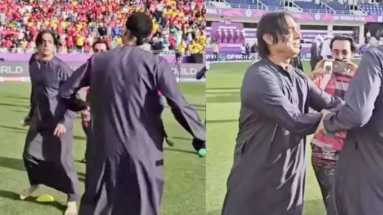 Harbhajan-Akhtar: గ్రౌండ్ లోనే బాహాబాహీకి దిగిన హర్భజన్ సింగ్, అక్తర్.. వీడియో వైరల్