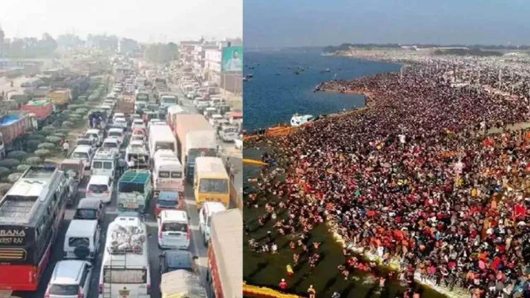 Massive Traffic Jams: ‘‘4 గంటల ప్రయాణానికి 12 గంటల సమయం’’.. కుంభమేళా దారుల్లో ట్రాఫిక్ జామ్..