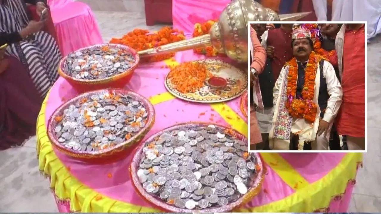 Bihar : బీహార్ బిజెపి రాష్ట్ర అధ్యక్షుడి బరువు 25 వేల 1 రూపాయి నాణేలు