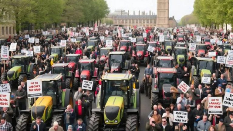 UK : యూకేలో ట్రాక్టర్లు, ట్యాంకర్లతో వీధుల్లోకి లక్షలాది మంది రైతులు