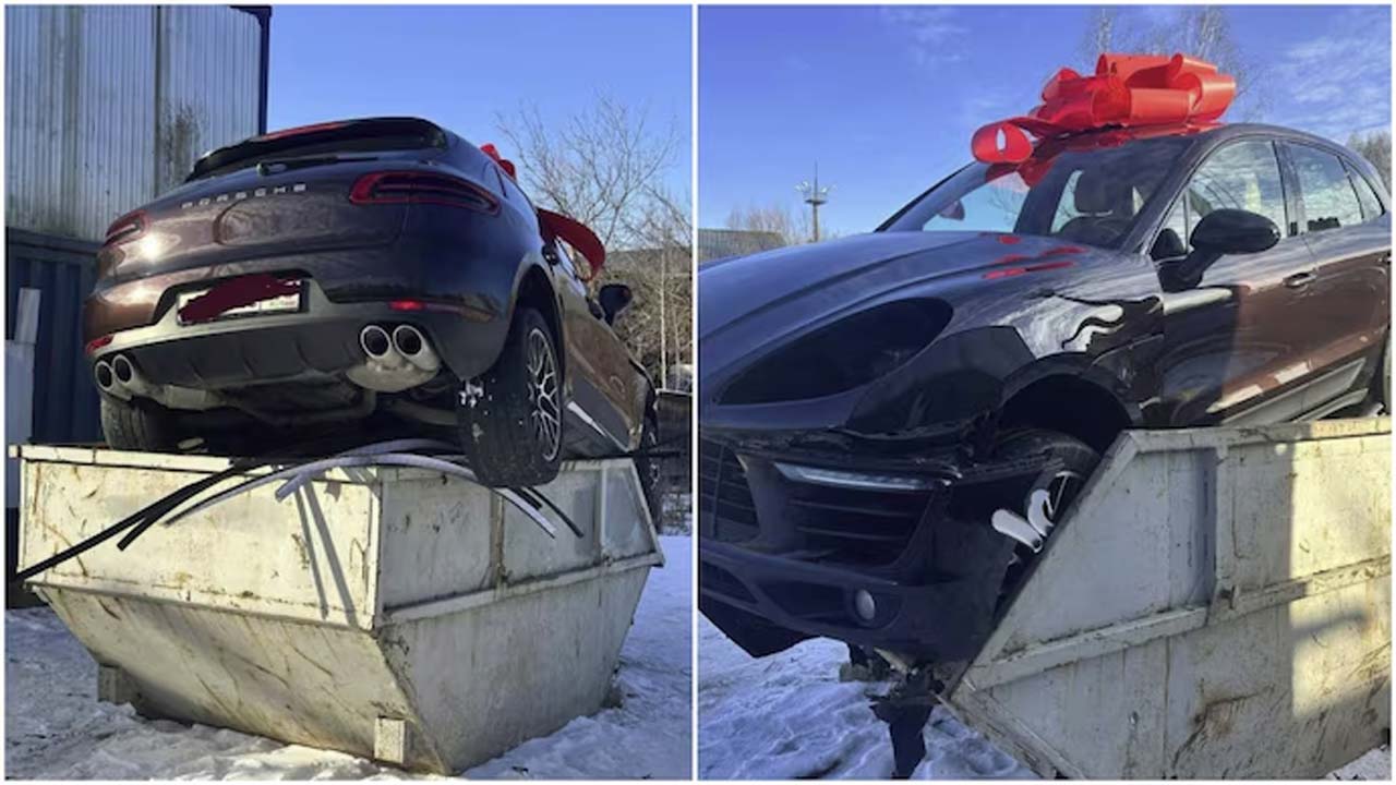 Russia: భార్యకు నచ్చలేదని లగ్జరీ కారును డంపింగ్‌లో పడేసిన భర్త