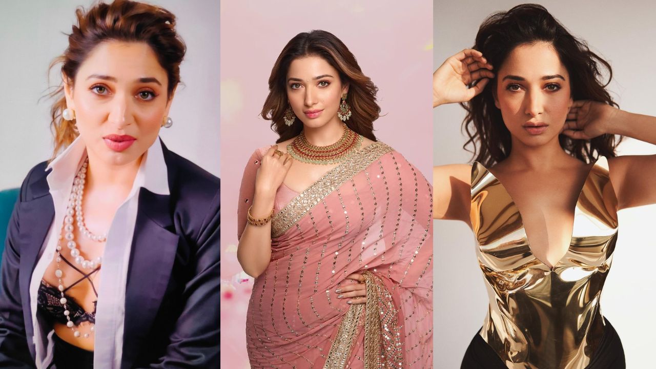 Tamannaah Bhatia : చీరకట్టులో తళుక్కుమని మెరుస్తున్న తమన్న