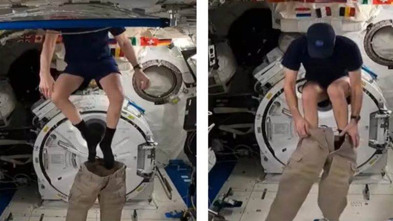 Viral Video: అంతరిక్షంలో బట్టలు ఎలా ధరిస్తారో తెలుసా? ఈ వీడియో చూడండి..