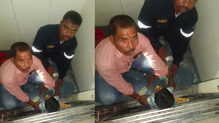 Boy Stuck in Lift : లిఫ్ట్‌లో ఇరుక్కుపోయిన బాలుడు.. కాపాడిన హైడ్రా డీఆర్ ఎఫ్ బృందాలు