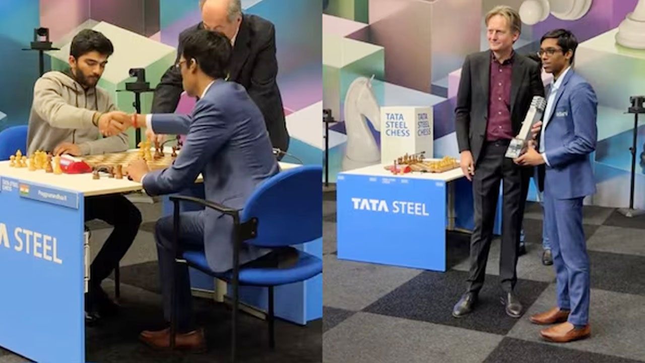 Tata Steel Chess 2025: వరల్డ్ ఛాంపియన్ గుకేశ్ ను ఓడించిన ప్రజ్ఞానంద.. టాటా స్టీల్ మాస్టర్స్ ట్రోఫీ సొంతం