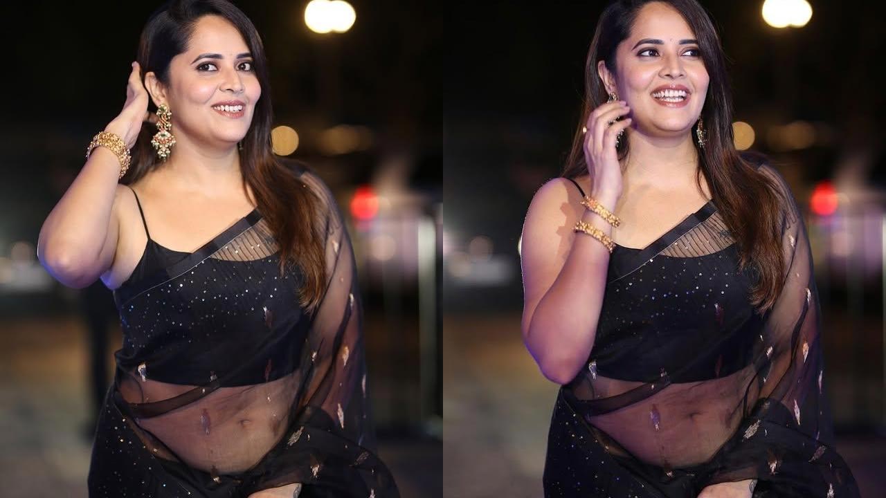 Anasuya : జాలి లాంటి చీరలో అనసూయ అందాలు..