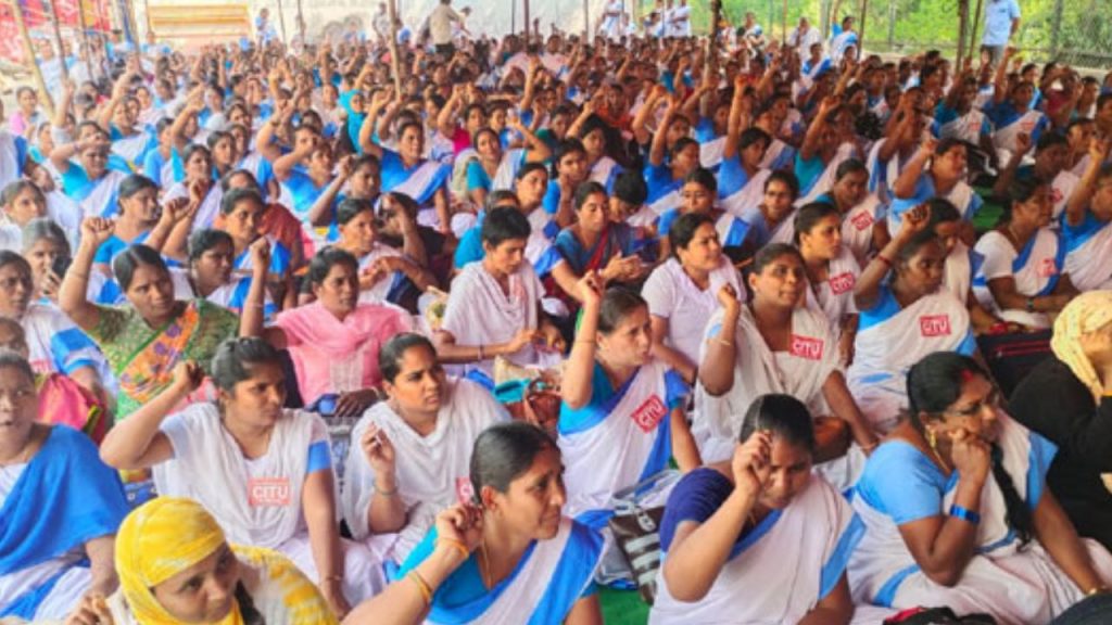 Asha Workers Protest