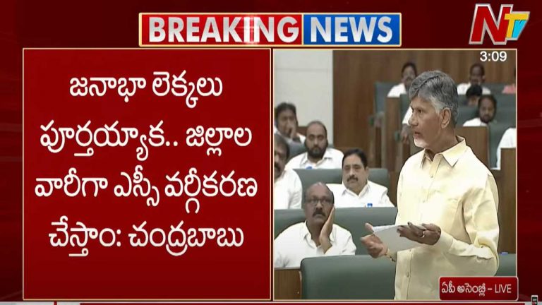 CM Chandrababu: జనాభా లెక్కలు పూర్తయ్యాక.. జిల్లాల వారీగా ఎస్సీ వర్గీకరణ చేస్తాం..