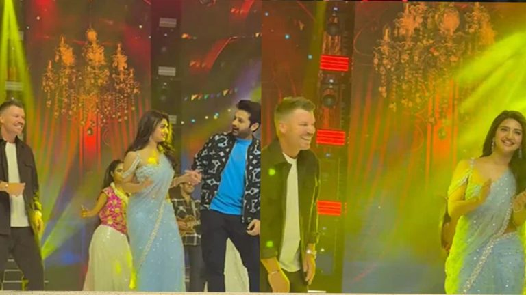 David Warner: ‘అదిదా సర్‌ప్రైజ్’ పాటకు.. వేదికపై డేవిడ్‌ వార్నర్‌ డ్యాన్స్(వీడియో)