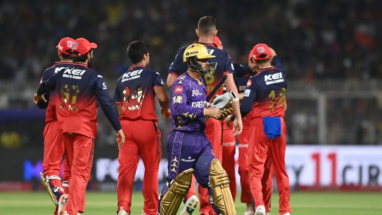 KKR vs RCB : రఫ్ఫాడించిన కెప్టెన్ రహానే.. ఆర్‌సీబీ టార్గెట్ ఎంతంటే?