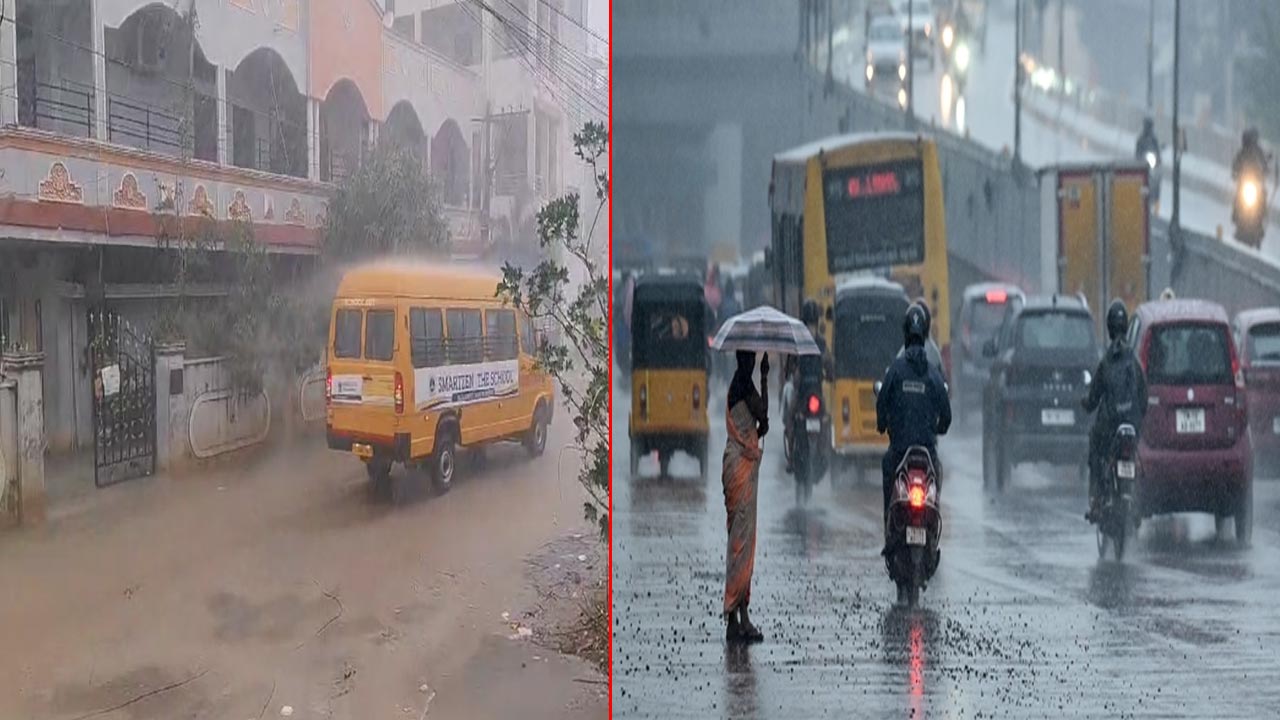 Heavy Rain: హైదరాబాద్ లో భారీ వర్షం.. ట్రాఫిక్ జామ్!