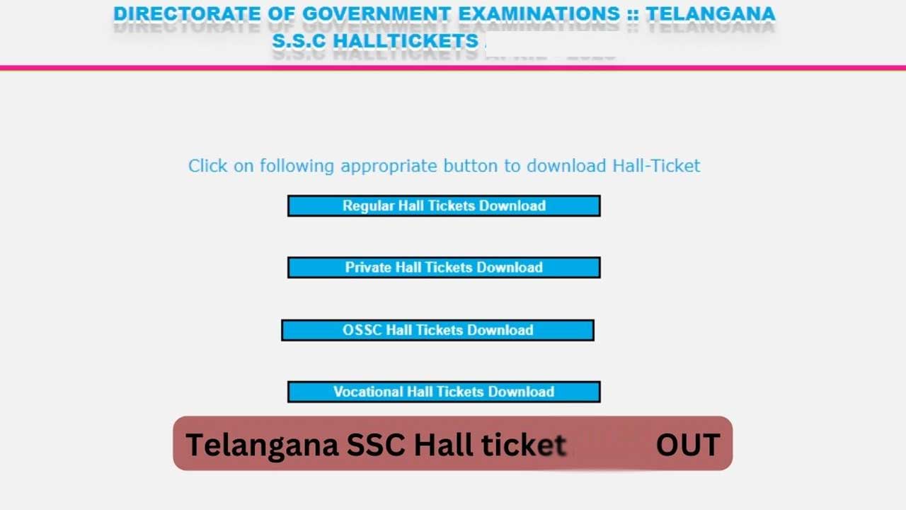 TS SSC Hall Ticket 2025: టెన్త్ విద్యార్థులకు గుడ్‌న్యూస్.. నేటి నుంచే వెబ్‌సైట్‌లో హాల్ టికెట్లు డౌన్‌లోడ్