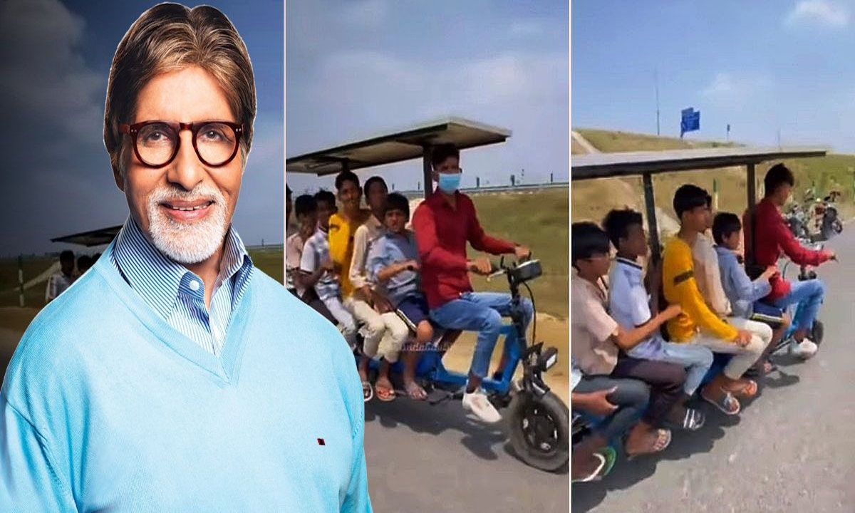 Solar E- Scooter: స్క్రాప్‌తో 7 సీటర్ సోలార్ ఎలక్ట్రిక్ స్కూటర్ తయారీ..  ఏకంగా 200 కి.మి రేంజ్!