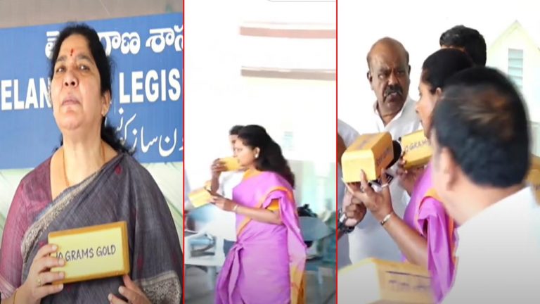 BRS MLCs Protest: శాసనమండలి ఆవరణలో బీఆర్ఎస్ ఎమ్మెల్సీల నిరసన..