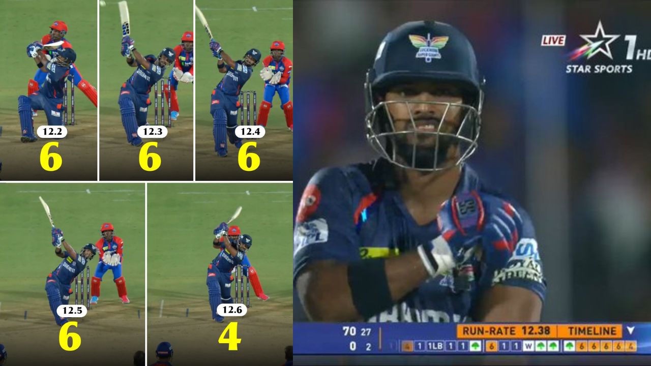 Nicholas Pooran: 6,6,6,6,4… ఒకే ఓవర్ లో పూరన్ ఊచకోత