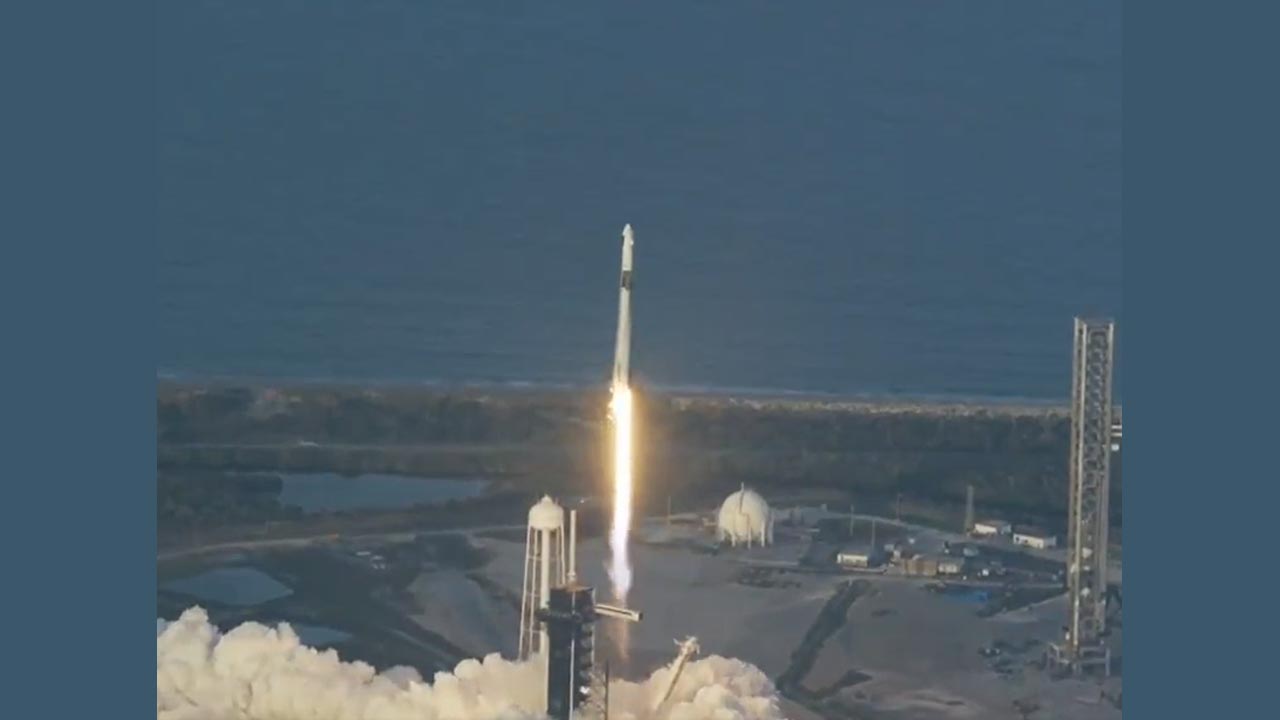 SpaceX Falcon 9 rocket blasts off into space