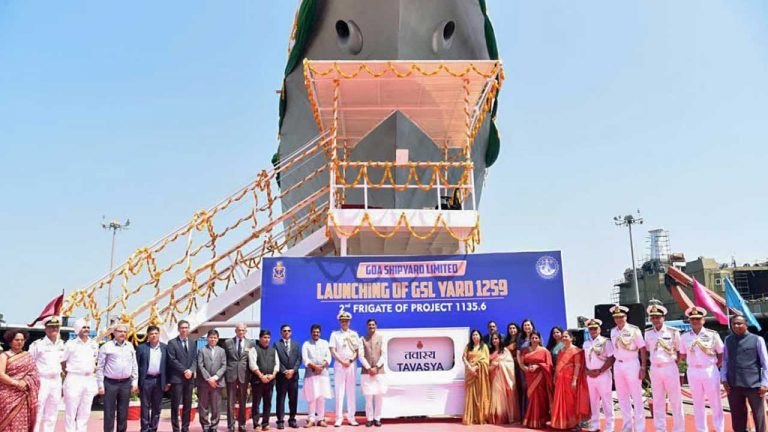 Tavasya: గోవా షిప్‌యార్డ్‌లో రెండవ యుద్ధనౌక “తవస్య” ప్రారంభం..