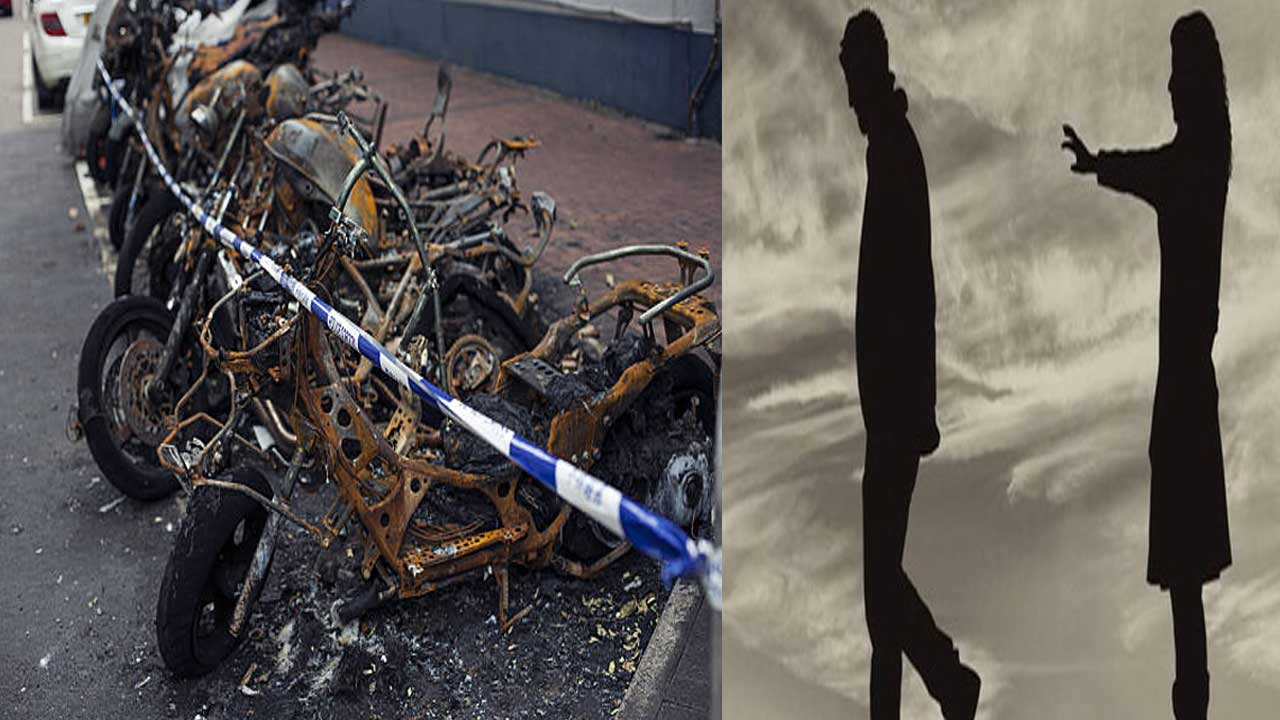 Vizag: ప్రేమించిన వ్యక్తి మరొకరితో పెళ్లి.. 14 వాహనాలను దగ్ధం చేసిన యువతి!