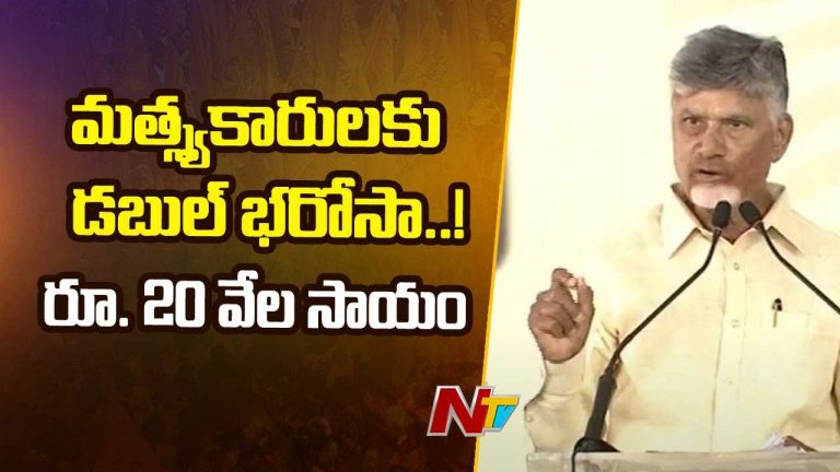 CM Chandrababu: మత్స్యకార భరోసా పథకానికి సీఎం శ్రీకారం.. రూ.20 వేలకు పెరిగిన భృతి..