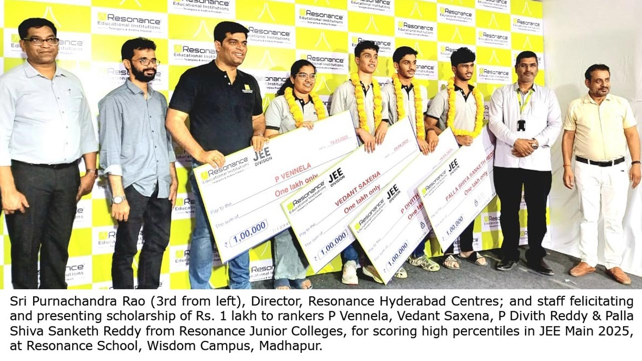Resonance : జేఈఈ మెయిన్‌లో ‘రెసోనెన్స్’ విజయ దుందుభి