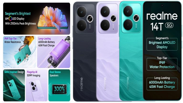 Realme 14T 5G: 6.67-అంగుళాల డిస్ప్లే, 50MP కెమెరాలతో రియల్‌మీ 14T 5G భారత్‌లో అధికారికంగా లాంచ్